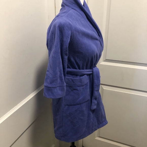 L l bean fleece housecoat dressing gown size 5/6 kids - Picture 2 of 4